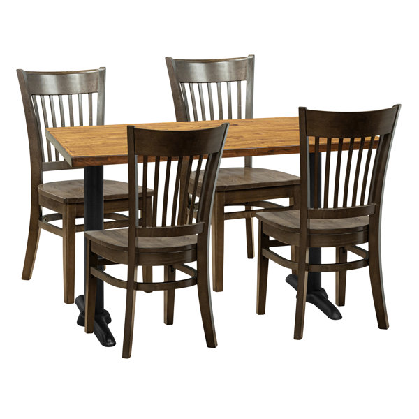 Restaurant Furniture by Barn Furniture Jessica 4 Person Solid Wood Dining Set Wayfair Canada